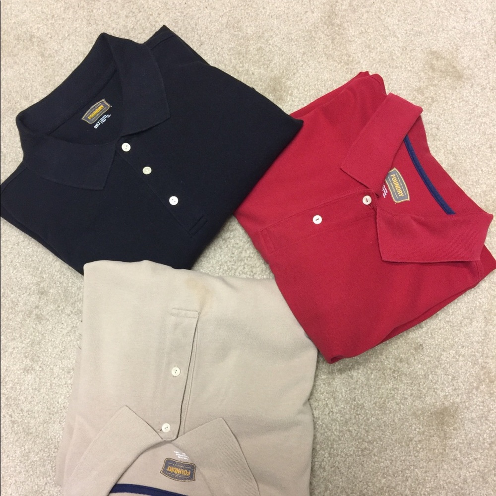 Foundry Men’s Polo Style Shirts